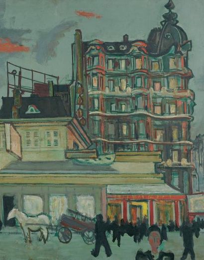 null Montmartre, 1935 Huile sur toile Signée du cachet 81 x 116 cm