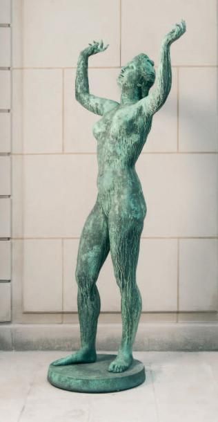 Arno BREKER 1900-1991 Eos déesse de l'aurore, 1941 Bronze à patine verte (oxydations)...