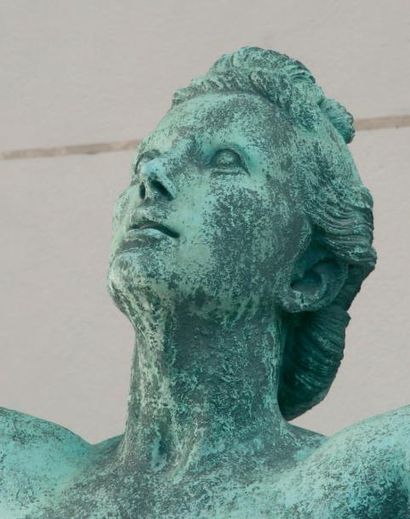 Arno BREKER 1900-1991 Eos déesse de l'aurore, 1941 Bronze à patine verte (oxydations)...