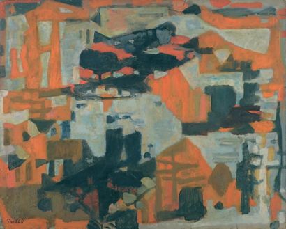 null Alger, 1950 Huile sur toile Signée en bas à gauche 73 x 92 cm