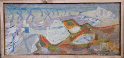 Alexandre GARBELL (1903-1970) Tréport, 1952
Huile sur toile. Signée en bas à droite
Au...