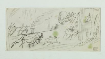 Jules PASCIN (1885-1930) Personnages
Ensemble de trois dessins (lavis d'encre au
pinceau...