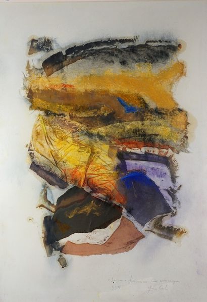 Giancarlo BARGONI (né en 1936) Sans titre, 1993
Peinture sur papier chiffon. Signée...