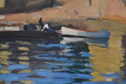 Charles CAMOIN (1879-1965) Le Port de la Ponche, Saint Tropez, 1905
Huile sur toile
Signée...