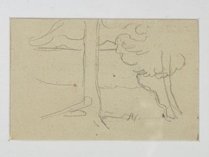 Henri Edmond CROSS (1856-1910) Quatre études de paysage dont une vue
de Rotterdam
Crayon...