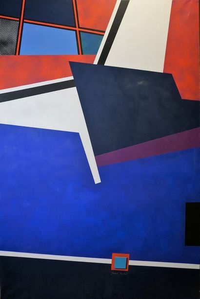 Joseph KADAR (1936-2019) Paris, Composition géométrique, 1985
Acrylique sur toile...