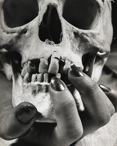 INGI (Louis Ingigliardi, dit) 1915-2008 VANITY Variation on a Skull, To be or not...