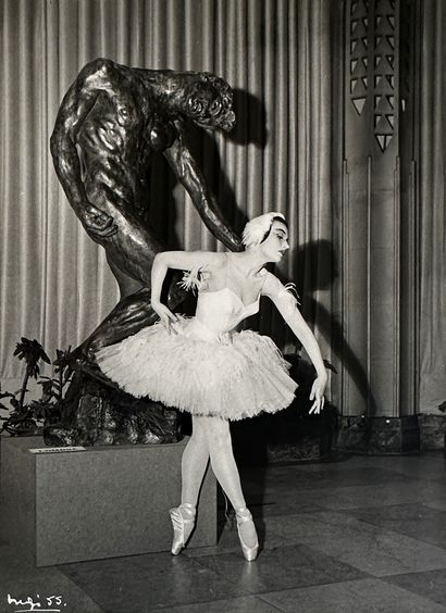 INGI (Louis Ingigliardi, dit) 1915-2008 DANCE Ludmilla TCHERINA (1924-2004) in Nice...