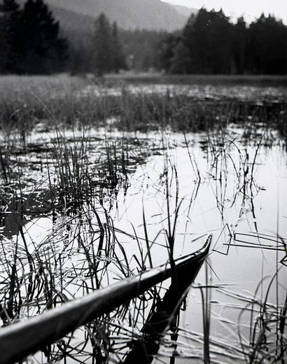 INGI (Louis Ingigliardi, dit) 1915-2008 MONTAGNE A pond on the tour of Mont-Blanc,...