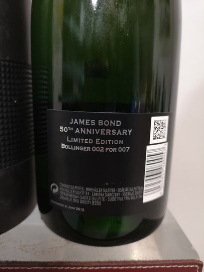 null 1 bouteille CHAMPAGNE BOLLINGER brut - 50e anniversaire "James Bond" 2002 Coffret...