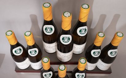null 10 demies bouteilles CORTON CHARLEMAGNE Grand Cru - Louis LATOUR 2003 Etiquettes...
