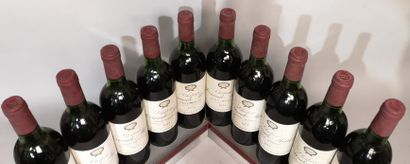 null 10 bouteilles Château SOCIANDO MALLET - Haut Médoc 1974 Etiquettes tachées....