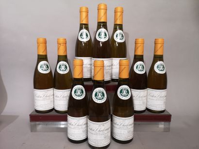 null 10 demies bouteilles CORTON CHARLEMAGNE Grand Cru - Louis LATOUR 2003 Etiquettes...