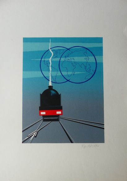FIX-MASSEAU Pierre (1905-1994) et FORÉ (4 lithographies – 1 affiche) VENICE SIMPLON...
