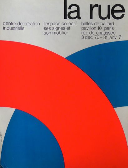 WIDMER Jean (né en 1929) (4 posters) Centre de Création Industrielle. "THE DESIGN"...