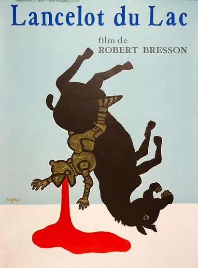 SAVIGNAC Raymond (1907-2002) LANCELOT DU LAC. Film de Robert Bresson. 1974 Imp.Bedos,...