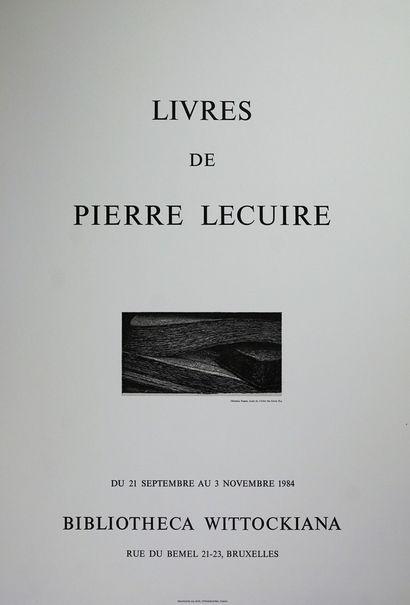 LIVRES DE PIERRE LECUIRE (8 affiches) Imprimerie Mourlot (copyright) et divers imprimeurs...