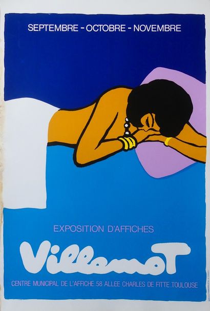VILLEMOT Bernard (1911-1990) (2 affiches) VILLE DE TROUVILLE-SUR-MER  et EXPOSITION...