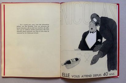 IRIBE Paul – CATALOGUE DES VINS NICOLAS – BLANC ET ROUGE. 1930  Edité par Nicolas...