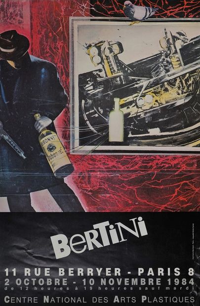 BERTINI GIANNI (7 posters and documents) Various printers (offset) - 48x 33 cm, 65...