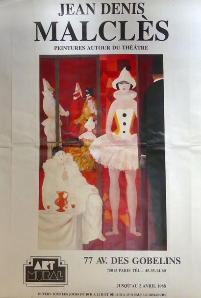 DIVERS EXPOSITIONS (5 affiches) BERNARD BUFFET- ANDRÉ FRANÇOIS - JEAN DENIS MALCLÈS...