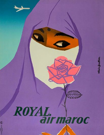 GAUTHIER Alain ROYAL AIR MAROC. Imprimerie de la Vasselais, Paris - 65 x 50 cm -...