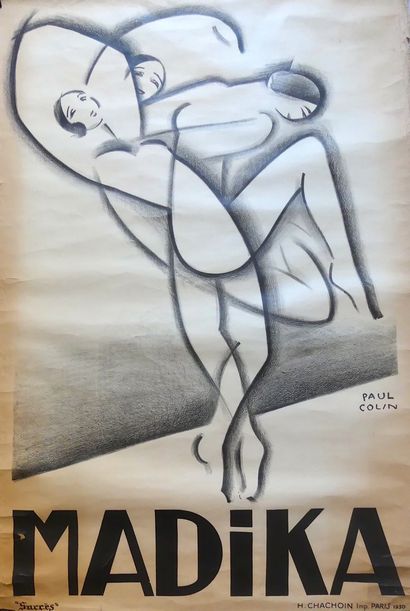COLIN Paul (1892-1985) MADIKA. 1930 Imp. H. Chachoin, Paris  -  120 x 80 cm – Non...