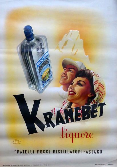 ANONYME (3 affiches) A.P.I VOGHERA «CIOCCOLATO-TORRONE» - KRANEBET LIQUORE et MACHINE...