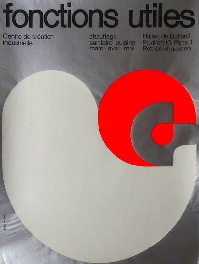 WIDMER Jean (né en 1929) (4 affiches) Centre de Création Industrielle. « LE DESIGN »...