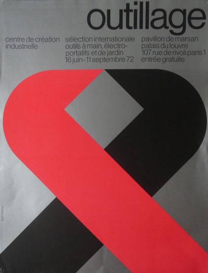 WIDMER Jean (né en 1929) (4 affiches) Centre de Création Industrielle. «EN PLEIN...