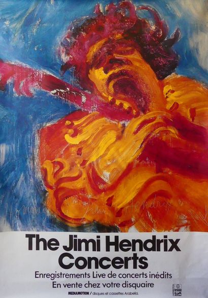 JIMI HENDRIX  (2 affiches) THE JIMI HENDRIX CONCERTS et  SOUTH SATURN DELTA  2 affiches...