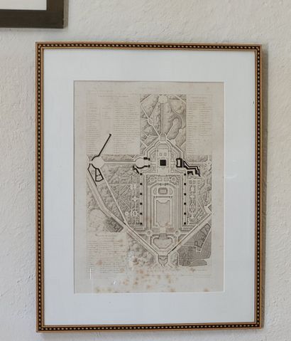 Château de Marly-le-Roi plan of buildings...