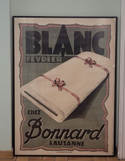 Chez Bonnard, Lausanne Advertising poster...