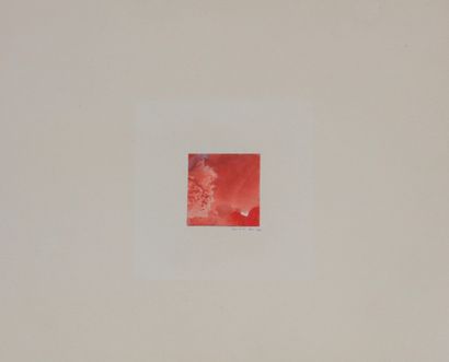 Max ERNST (1891-1976) Max ERNST (1891-1976) 
Microbe rouge 
Gouache sur papier 
Signée...