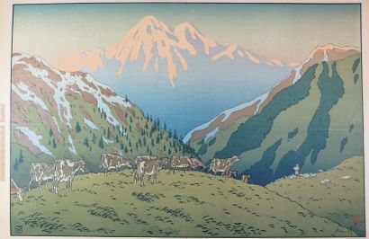 Henri RIVIERE (1864-1951) Henri RIVIERE (1864-1951) 
La montagne, 1897 
Lithographie...