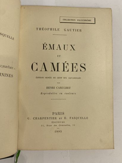 Gautier, Théophile. Emaux et Camées. Published in Paris by G.Charpentier and E.Fasquelle...