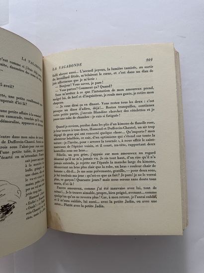 Colette. La vagabonde. Édité à Paris, chez les éditions nationales en 1975. De format...
