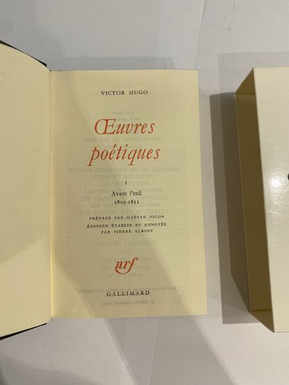 [POESIE] Hugo, Victor. Oeuvres poetiques I, avant l'exil 1802 - 1851. Édité à Paris,...