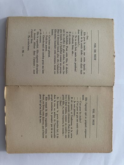 Saint Exupéry, Antoine de. Vol de nuit. Published in Paris by Gallimard in 1931....