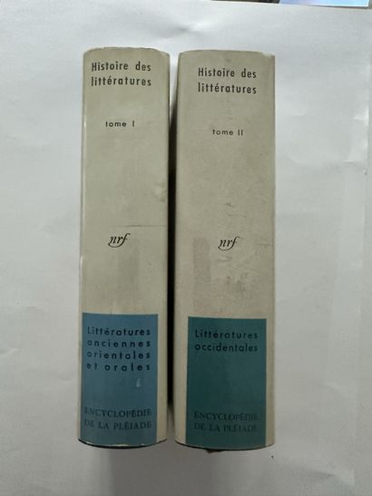 Raymond, Queneau. Histoire des littératures, littératures occidentales. Édité à Paris,...