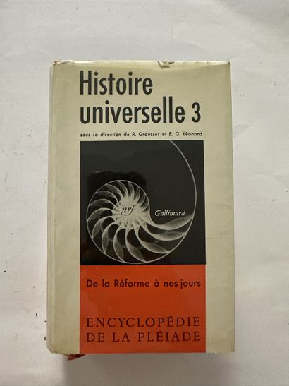 R. Grousset. Histoire universelle 3. Édité à Paris, chez gallimard en 1958. De format...