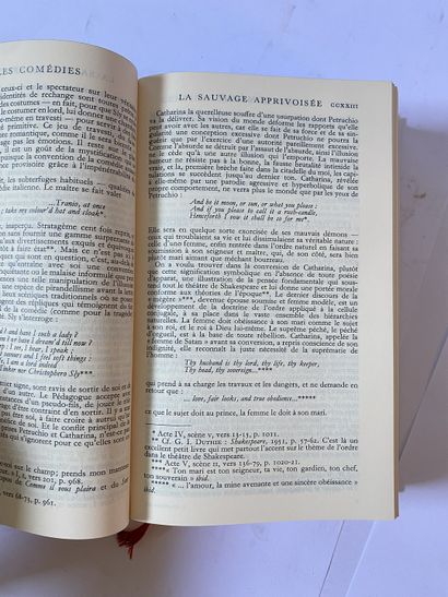 Shakespeare. Oeuvres complètes. Édité à Paris, chez Gallimard en 1959. De format...