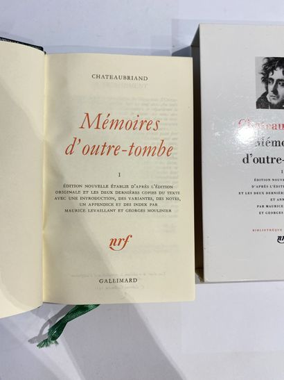 Chateaubriaud. Mémoires d'outre-tombe. Édité à Paris, chez Gallimard en 1951. De...