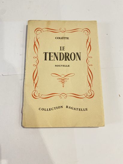 Colette. Le Tendron. Édité à Paris, chez Grund en 1952. De format in-16. Broché....