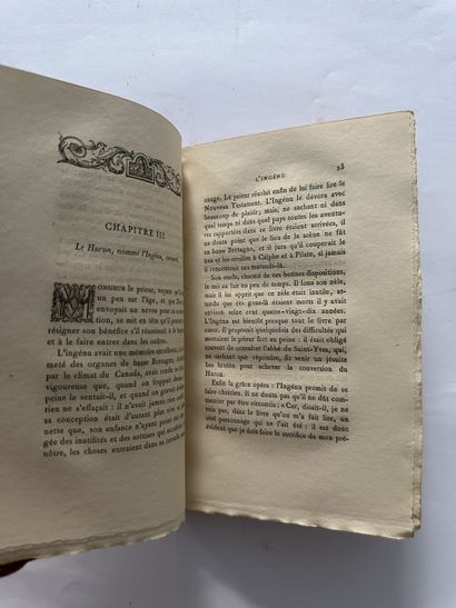 Voltaire, A. de. L'ingénu. Édité à Paris, chez des bibliophiles en 1879. De format...