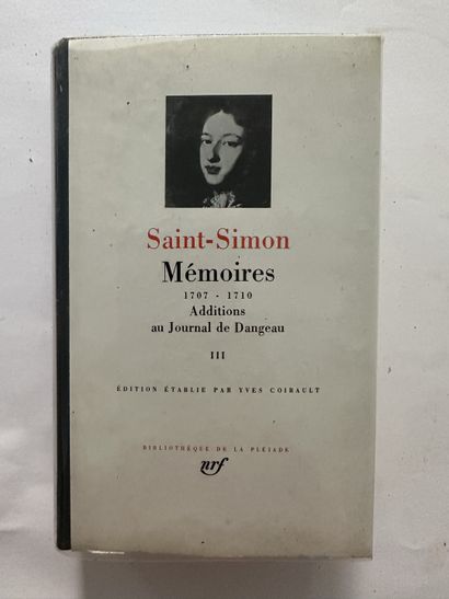 Saint-Simon. Mémoires. Édité à Paris, chez Gallimard en 1971. De format in-12. Cuir...