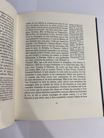 Erasme. Éloge de la folie. Published in Paris by Union latines d'éditions, no publishing...