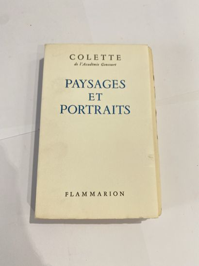 Colette. Paysages et Portraits. Édité à Paris, chez Flammarion en 1958. De format...