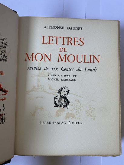 Daudet, Alphonse. Lettres de mon moulin. Édité à Paris, chez Pierre fanlac en 1967....