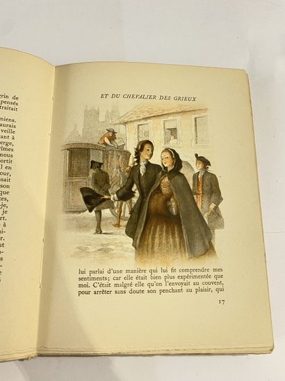 Prévost, Abbé. Histoite du Chevalier des Grieux et de Manon Lescaut. Published in...